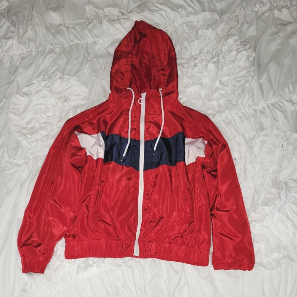 Urban Retro red windbreaker